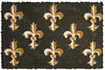 Multi Fleur Di Lys Coir Door Mats